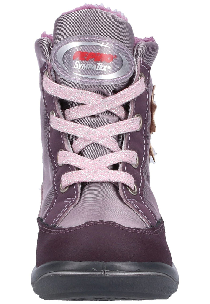 Pepino Stiefel Lederimitat/Textil Lila Warmfutter - surf4shoes