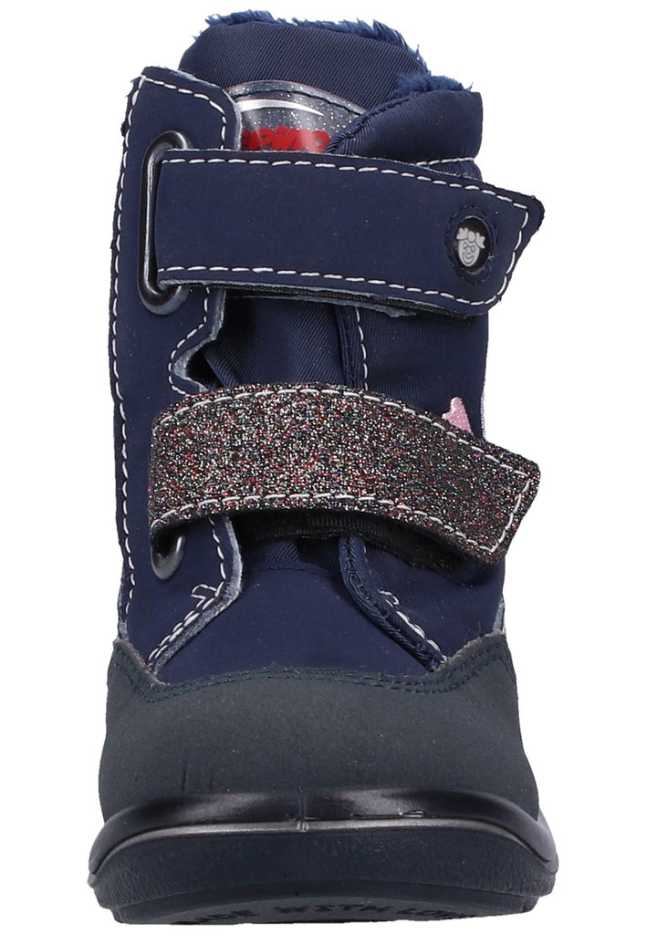 Pepino Stiefel Lederimitat/Textil Dunkelblau Warmfutter - surf4shoes