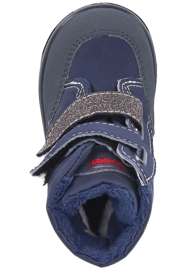 Pepino Stiefel Lederimitat/Textil Dunkelblau Warmfutter - surf4shoes