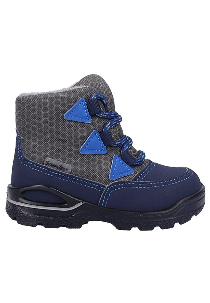 Pepino Stiefel Lederimitat Blau/Grau Warmfutter - surf4shoes
