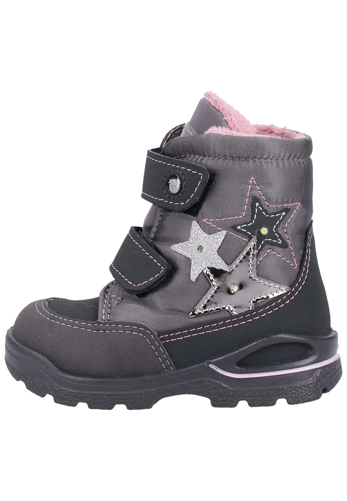 Pepino Stiefelette Lederimitat/Textil Grau Warmfutter - surf4shoes