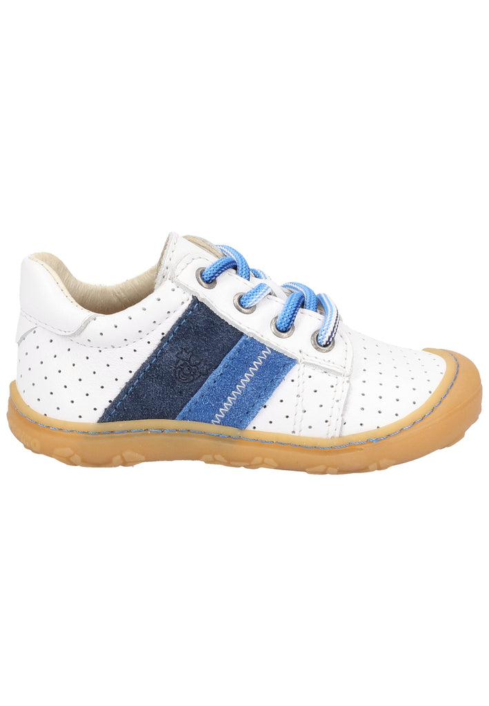 Pepino Halbschuhe Leder Weiß/Blau - surf4shoes