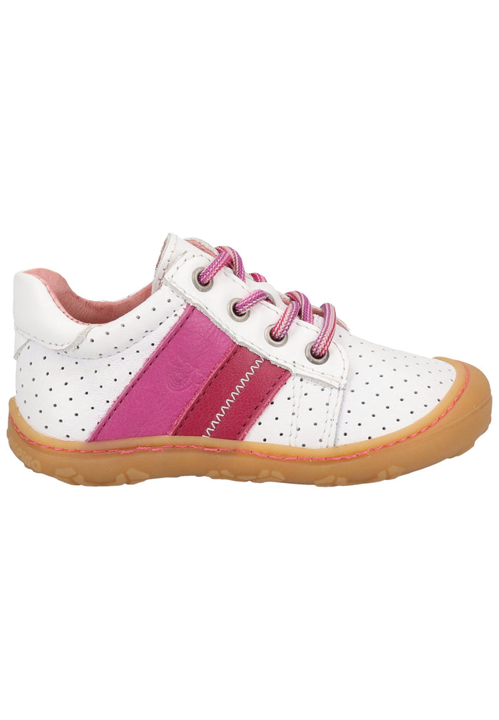 Pepino Halbschuhe Leder Weiß/Pink - surf4shoes