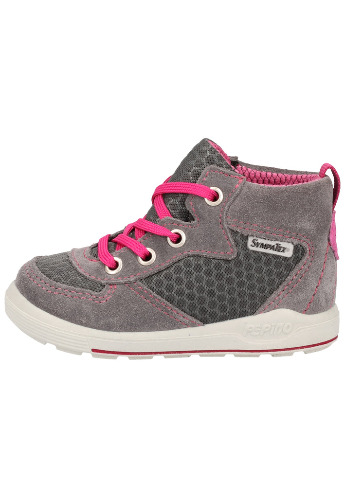 Pepino Sneaker Leder/Synthetik Grau/Rosa - surf4shoes