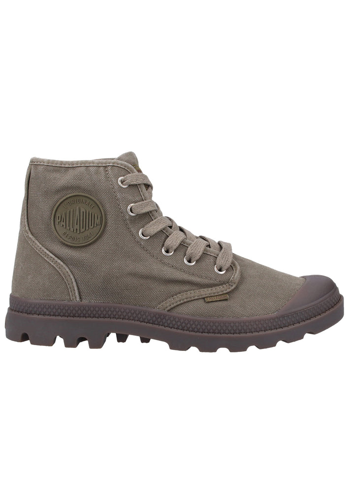 Palladium Stiefelette Canvas Dunkelgrün - surf4shoes