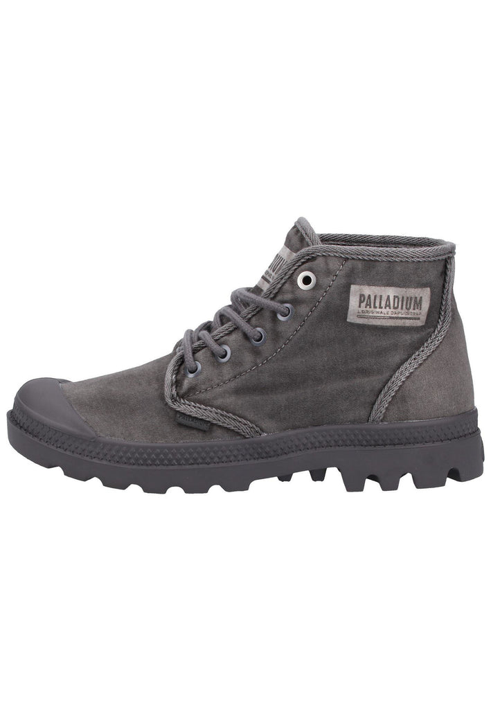 Palladium Stiefelette Canvas Dunkelgrau - surf4shoes