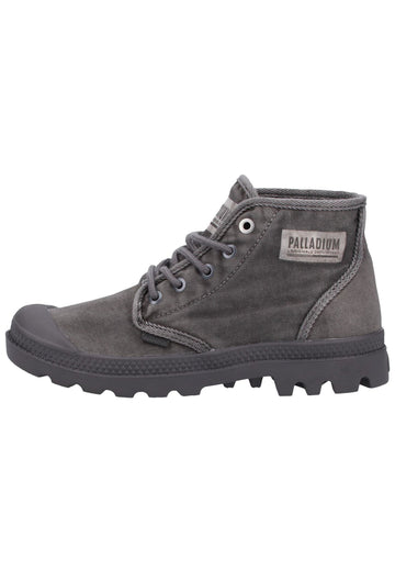 Palladium Stiefelette Canvas Dunkelgrau - surf4shoes