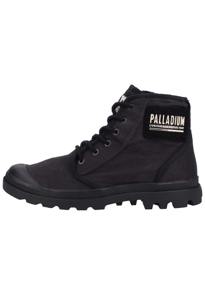 Palladium Stiefelette Canvas Schwarz - surf4shoes