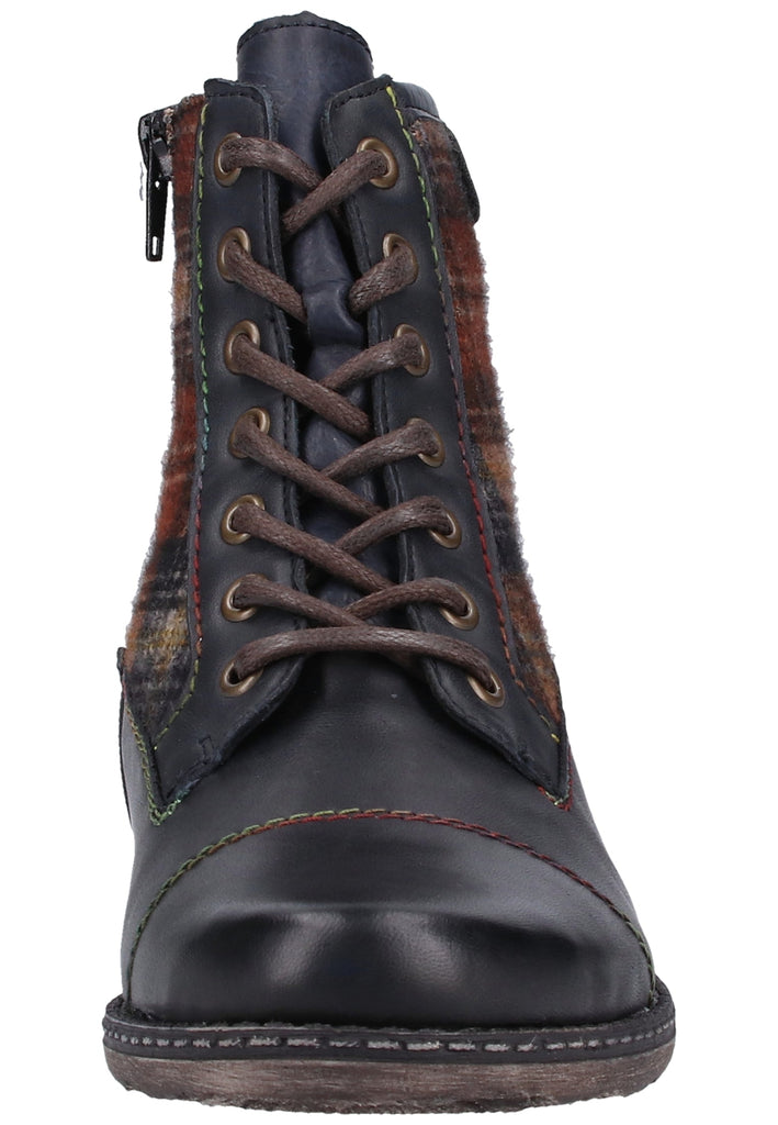 Remonte Stiefelette Leder/Textil Blau/Braun Warmfutter - surf4shoes