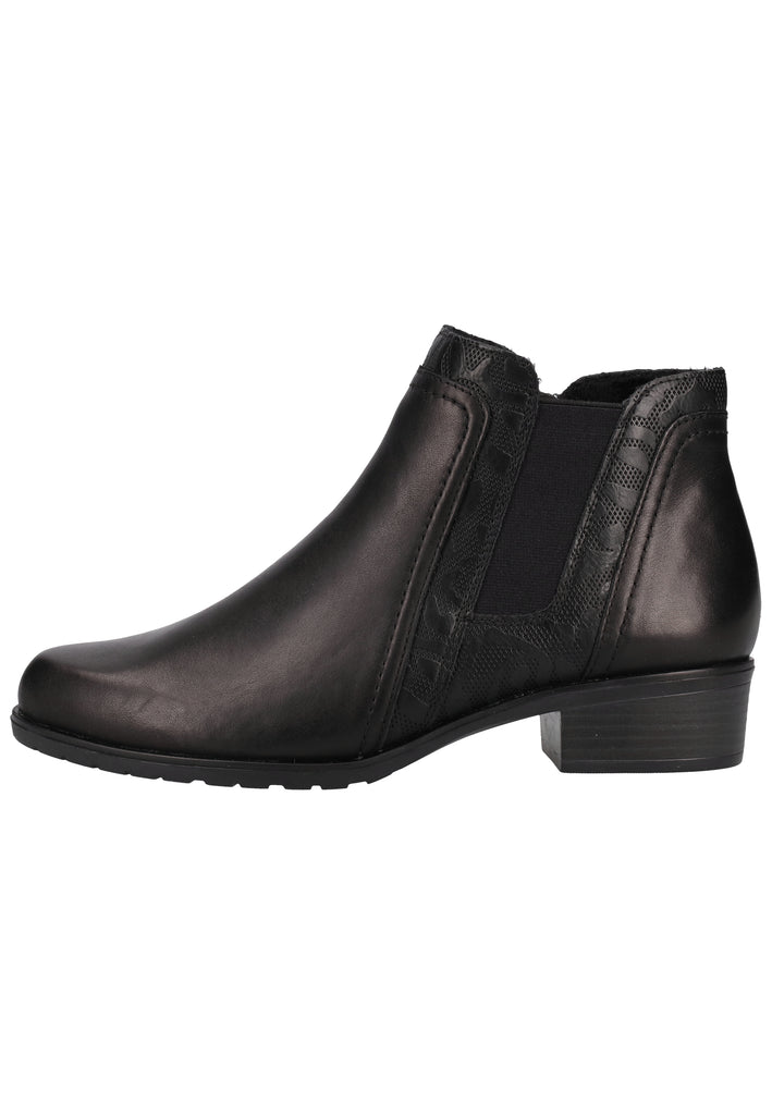 Remonte Stiefelette Lederimitat Schwarz - surf4shoes
