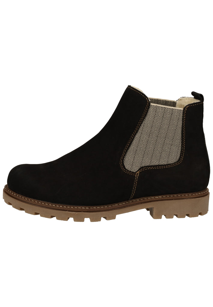 Remonte Stiefelette Veloursleder/Textil Schwarz Warmfutter - surf4shoes