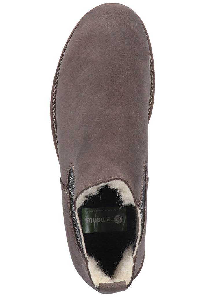 Remonte Stiefelette Veloursleder/Textil Grau Warmfutter - surf4shoes