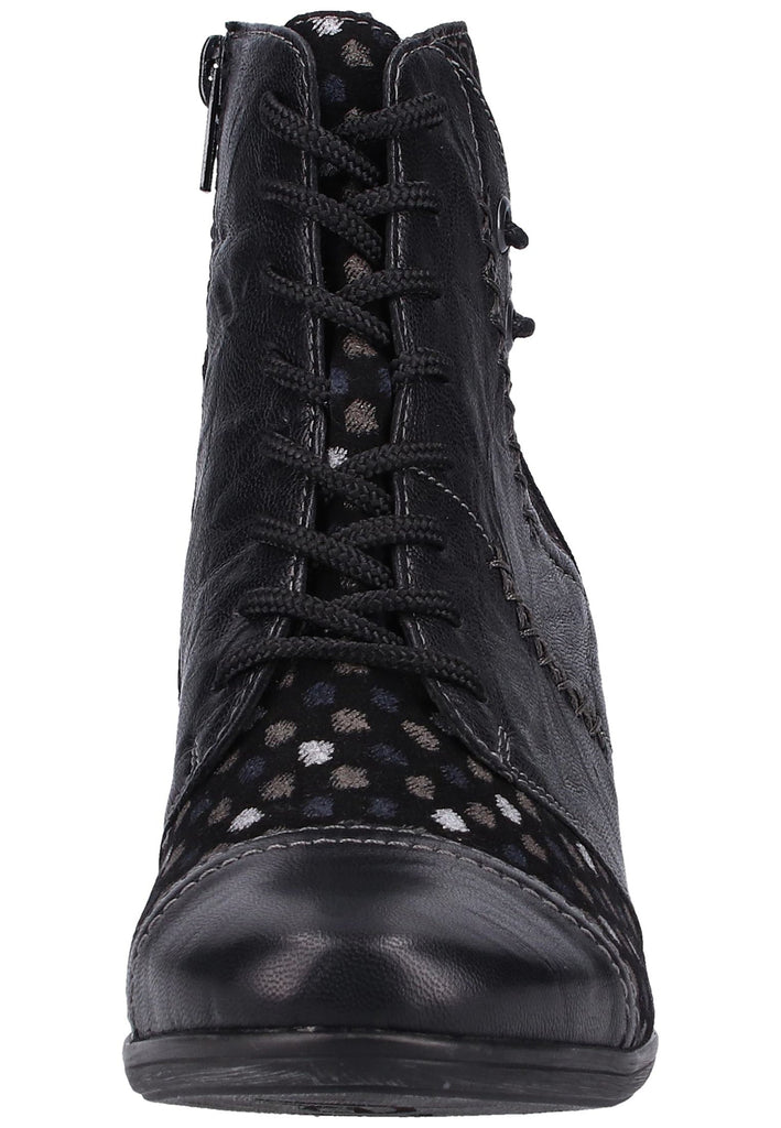 Remonte Stiefelette Lederimitat Schwarz Warmfutter - surf4shoes