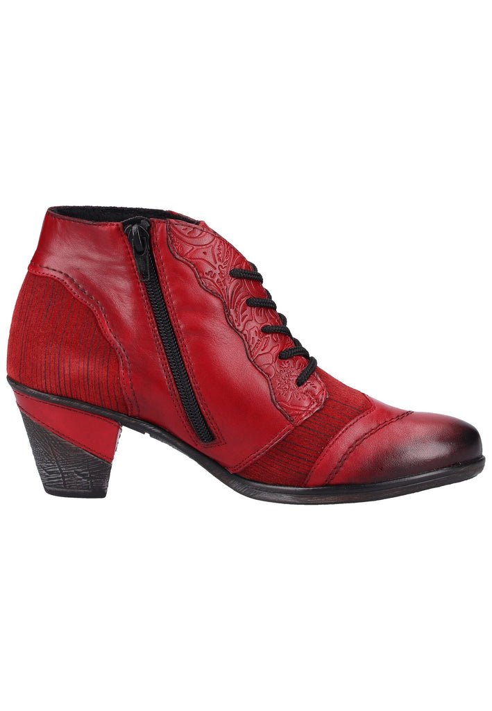 Remonte Stiefelette Lederimitat Rot - surf4shoes