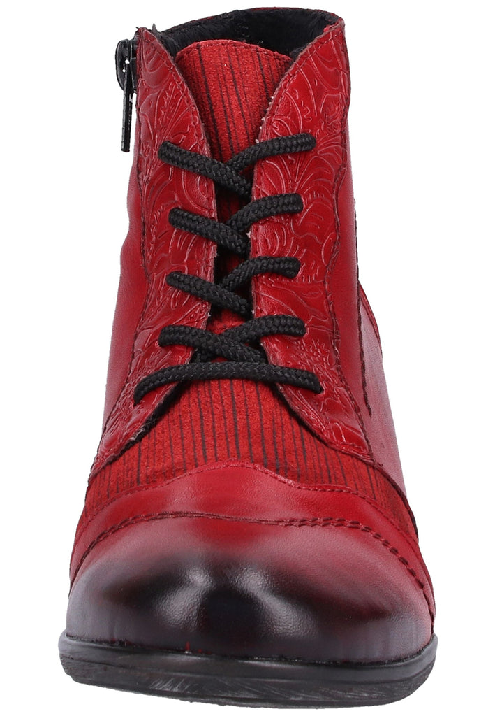 Remonte Stiefelette Lederimitat Rot - surf4shoes