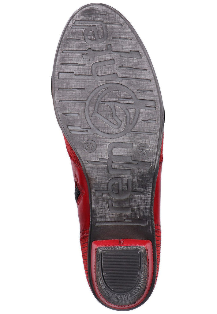 Remonte Stiefelette Lederimitat Rot - surf4shoes