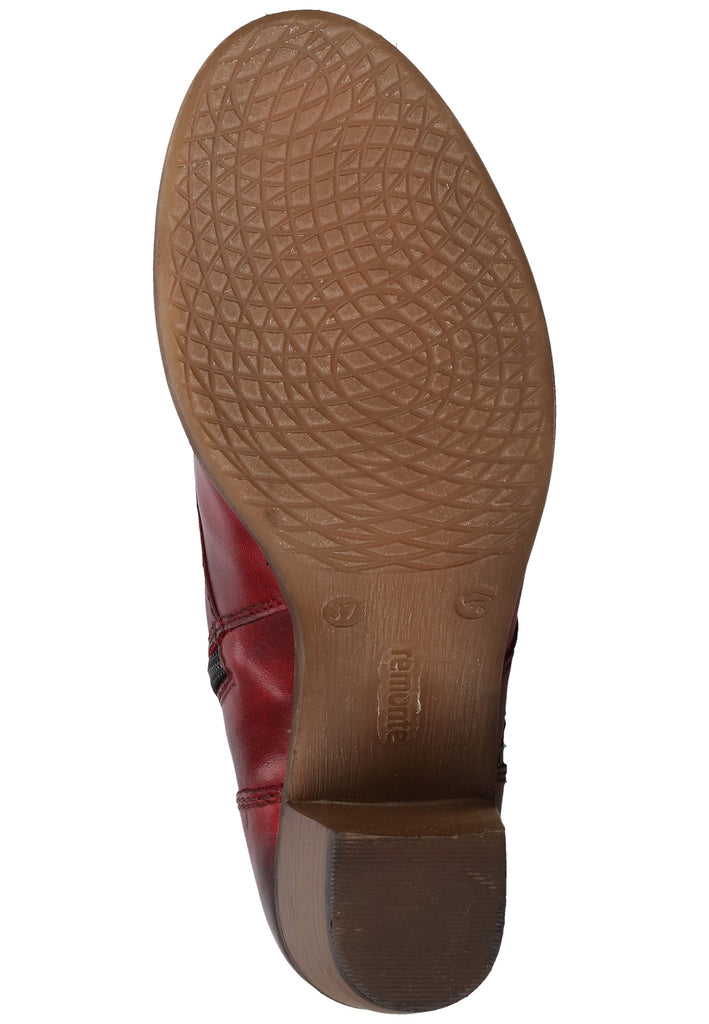 Remonte Stiefelette Lederimitat Rot - surf4shoes