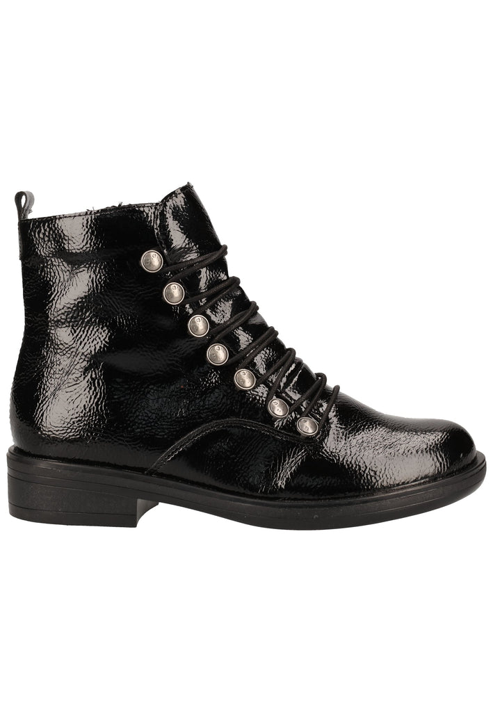 Remonte Stiefelette Lederimitat Schwarz Warmfutter - surf4shoes