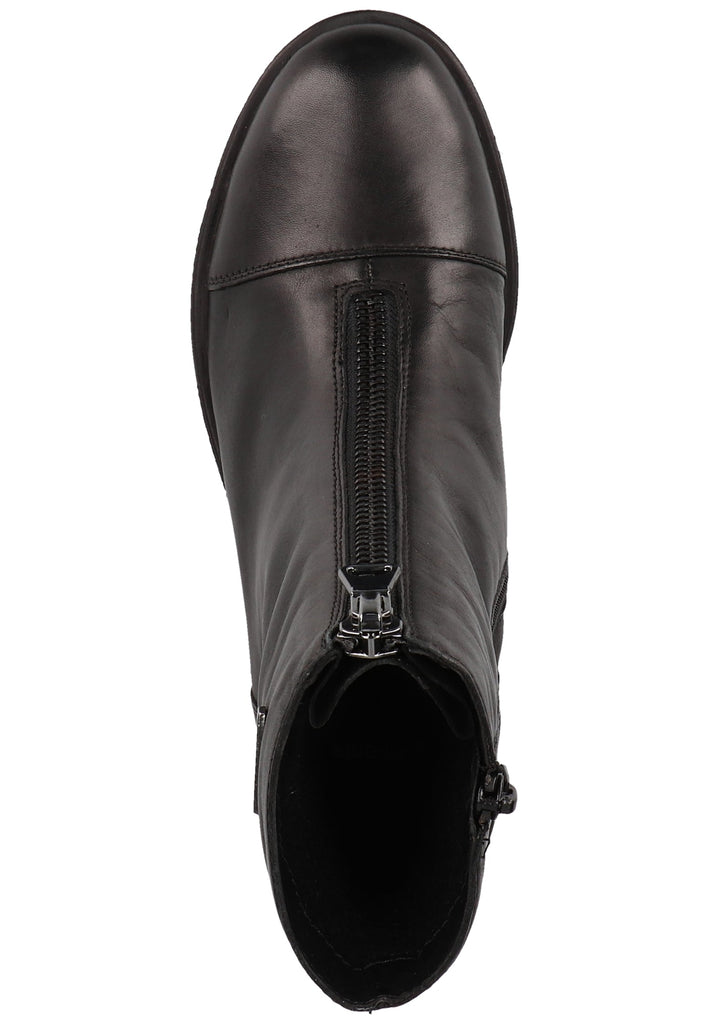 Remonte Stiefelette Lederimitat Schwarz Warmfutter - surf4shoes