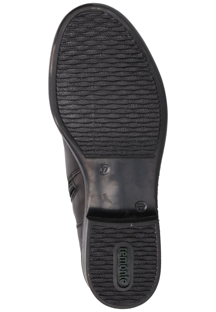 Remonte Stiefelette Lederimitat Schwarz Warmfutter - surf4shoes