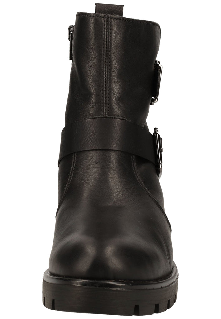 Remonte Stiefelette Lederimitat Schwarz Warmfutter - surf4shoes
