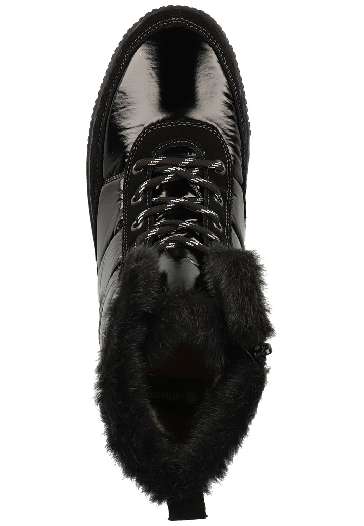 Remonte Stiefelette Leder/Synthetik Schwarz Warmfutter - surf4shoes