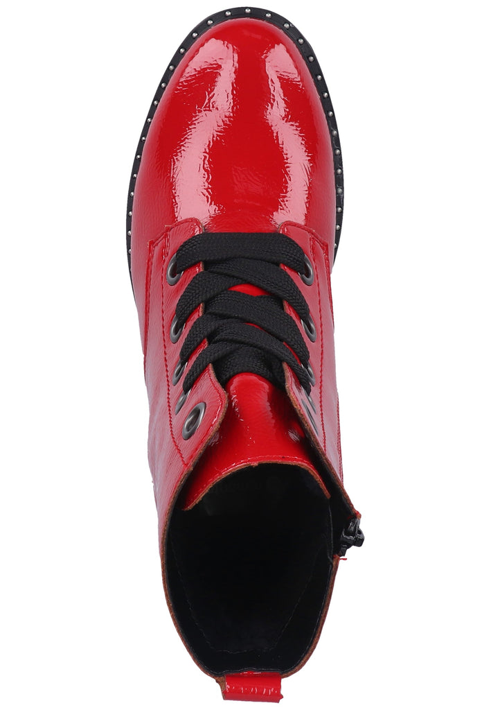 Remonte Stiefelette Lederimitat Rot - surf4shoes