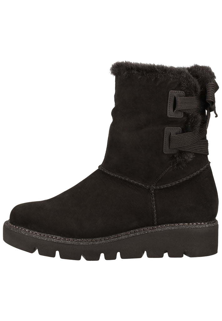Remonte Stiefelette Lederimitat Schwarz Warmfutter - surf4shoes