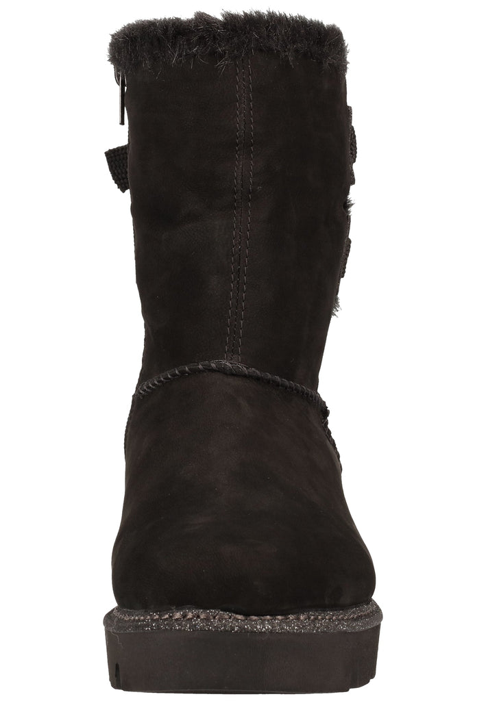 Remonte Stiefelette Lederimitat Schwarz Warmfutter - surf4shoes