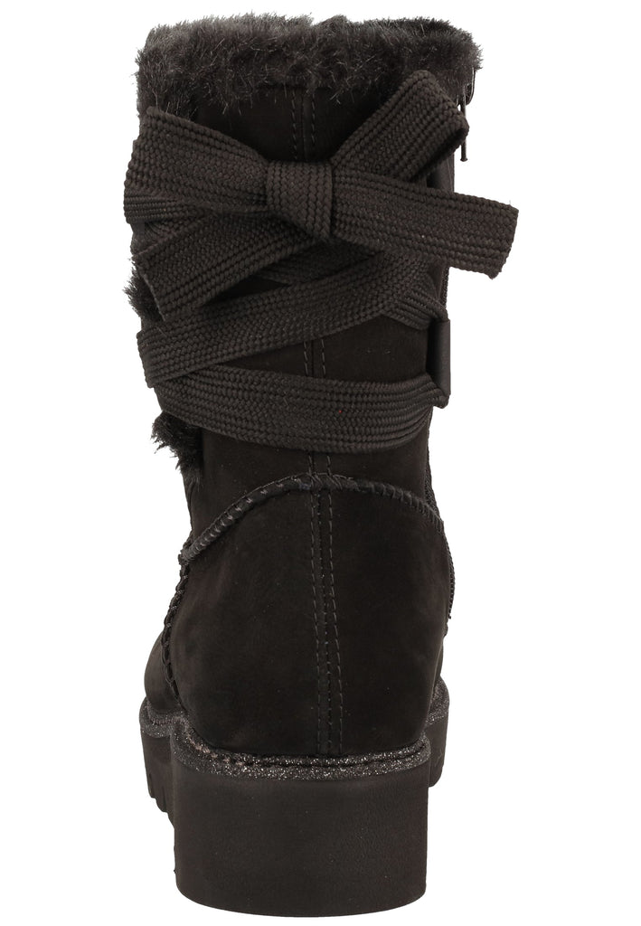 Remonte Stiefelette Lederimitat Schwarz Warmfutter - surf4shoes