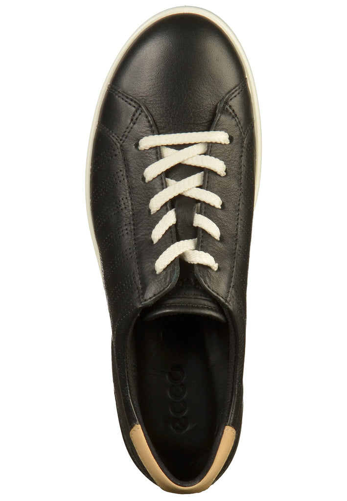 ecco Sneaker Leder Schwarz - surf4shoes