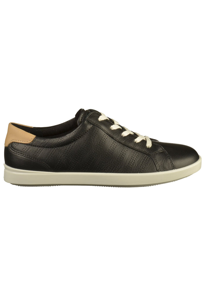 ecco Sneaker Leder Schwarz - surf4shoes