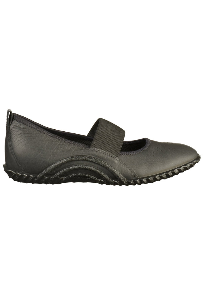 ecco Ballerinas Leder Schwarz - surf4shoes