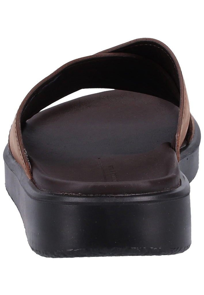 ecco Pantoletten Nubukleder Braun - surf4shoes