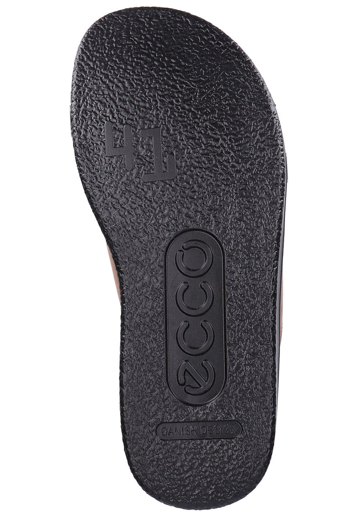 ecco Pantoletten Nubukleder Braun - surf4shoes