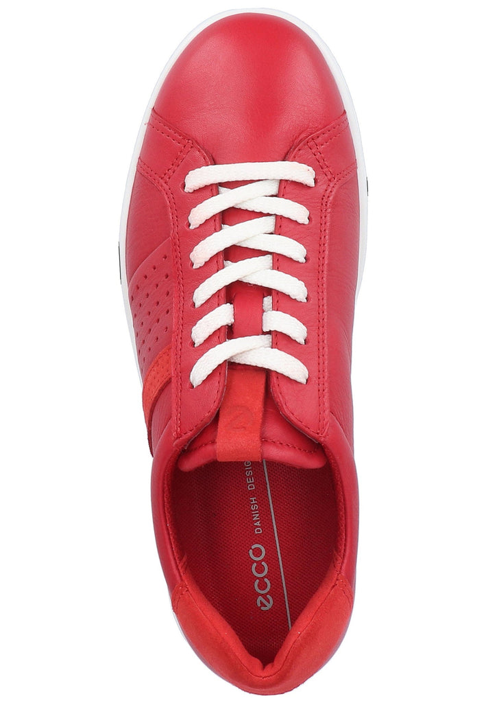 ecco Sneaker Leder Rot - surf4shoes