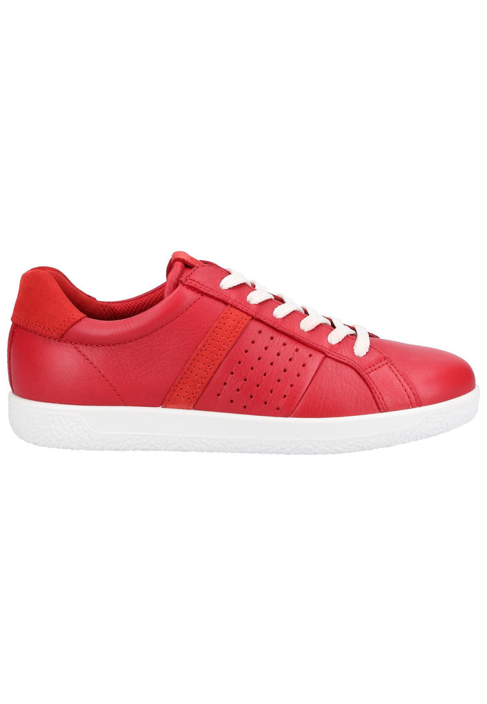 ecco Sneaker Leder Rot - surf4shoes