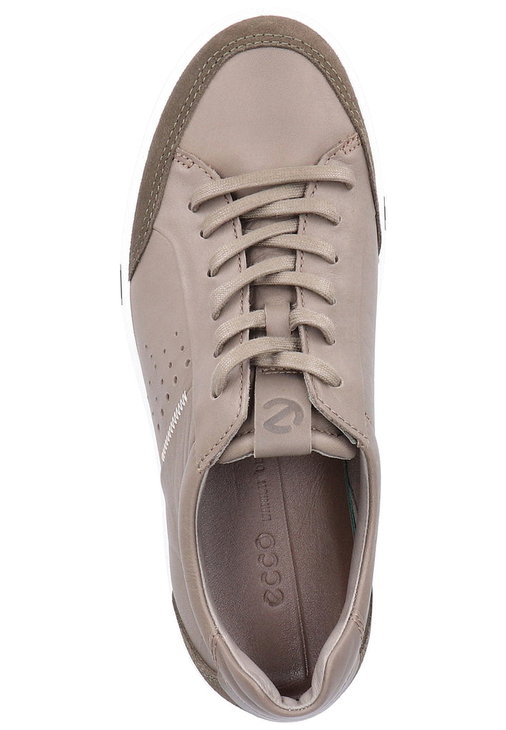 ecco Sneaker Leder Braun - surf4shoes