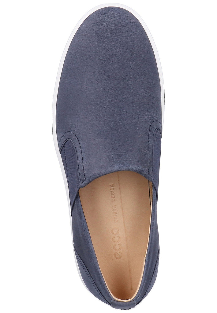 ecco Slipper Nubukleder Marine - surf4shoes