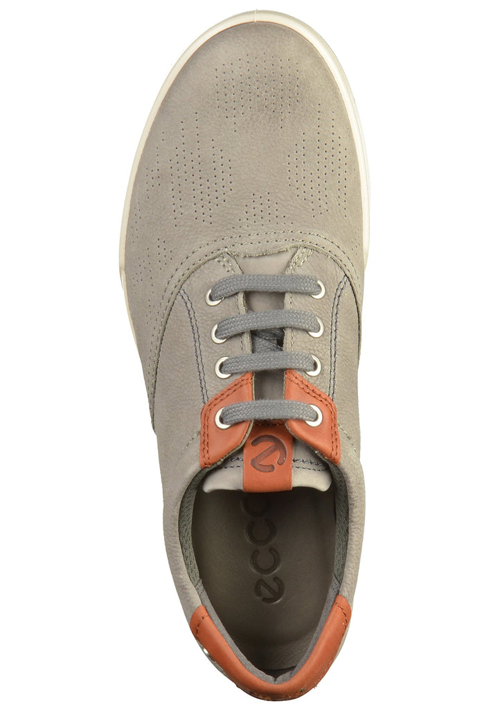 ecco Sneaker Nubukleder Grau/Braun - surf4shoes