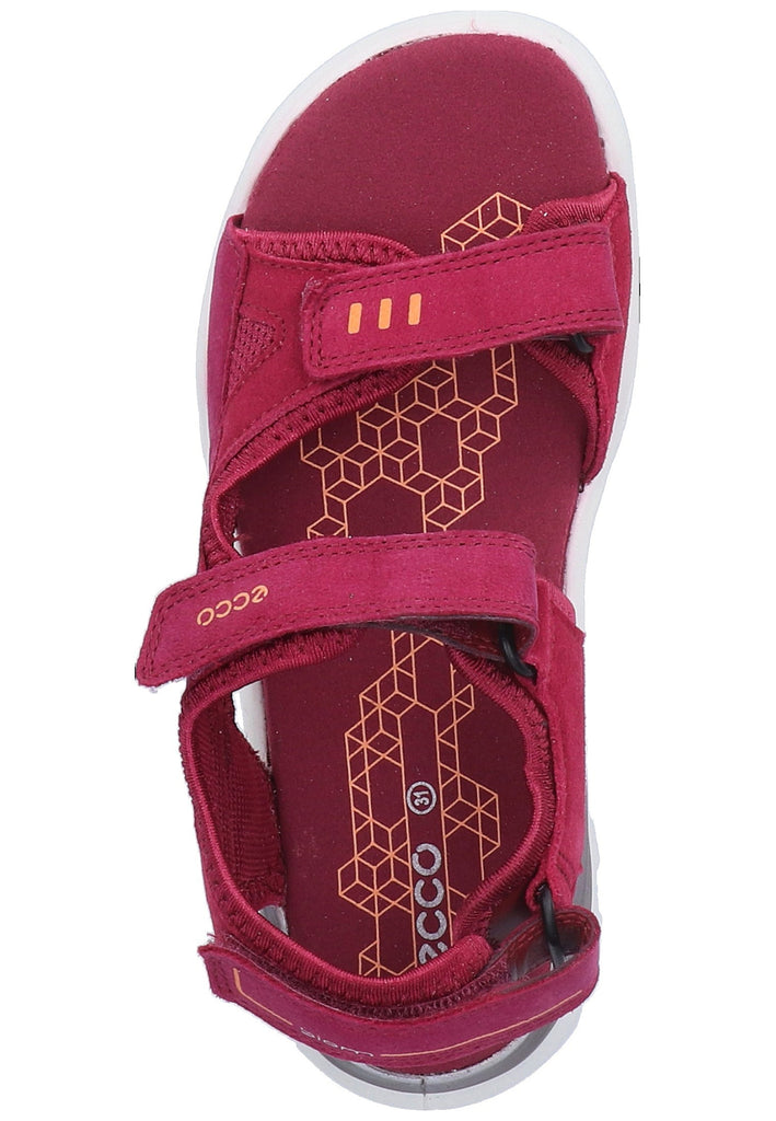 ecco Wanderschuhe Leder Rot - surf4shoes