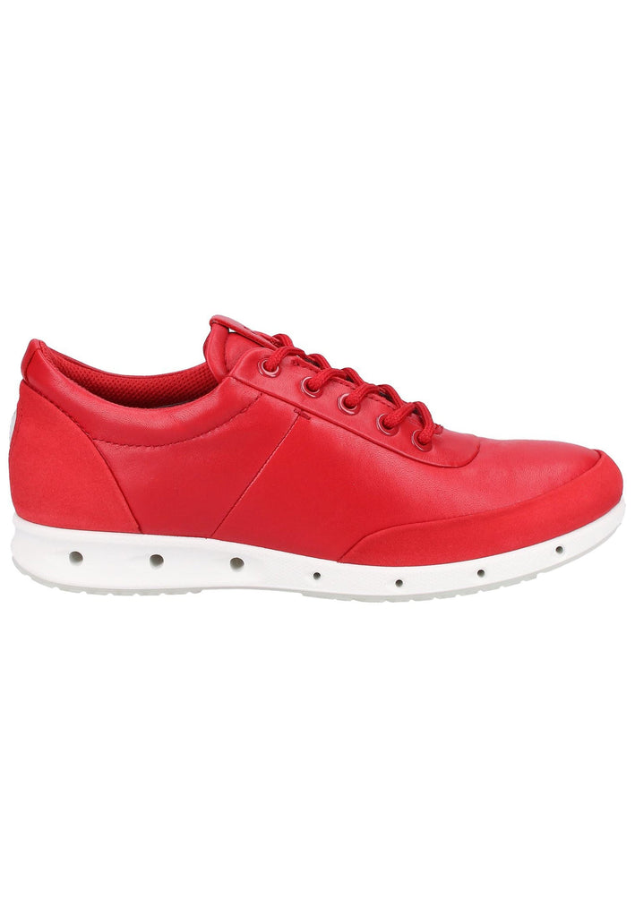 ecco Sneaker Leder Rot - surf4shoes