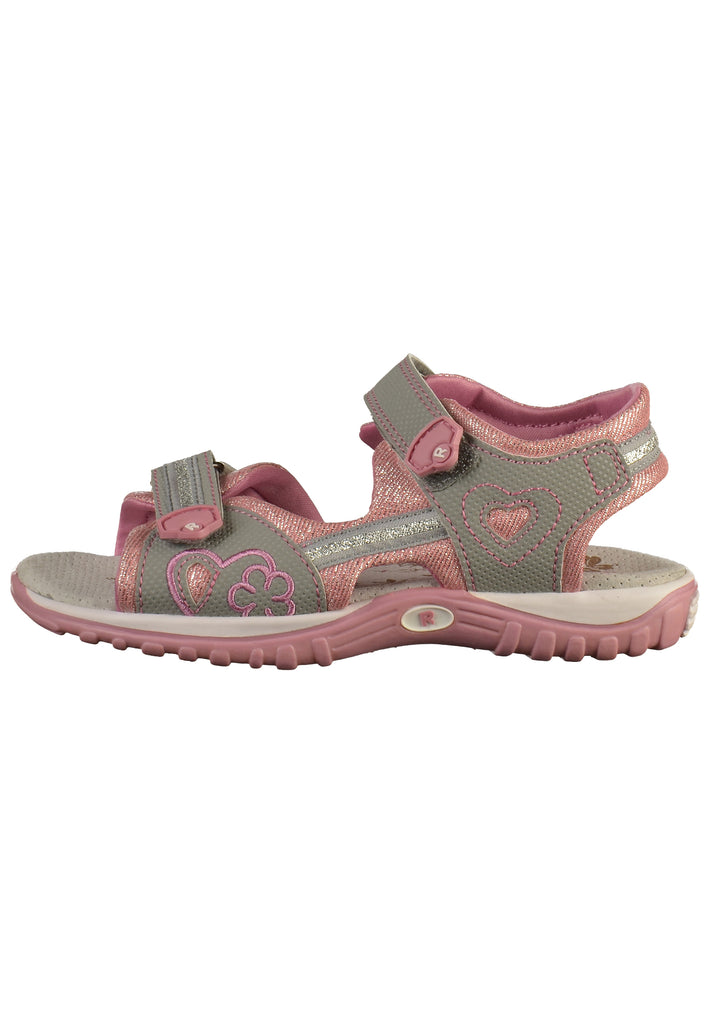 Richter Sandalen Textil Grau/Rosa - surf4shoes