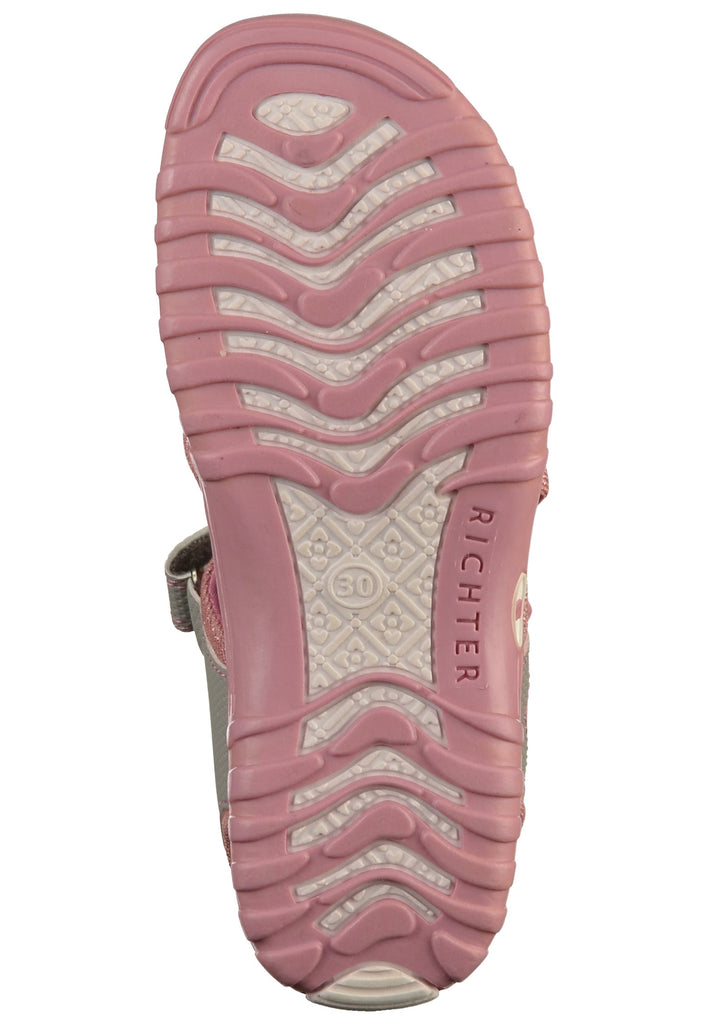 Richter Sandalen Textil Grau/Rosa - surf4shoes