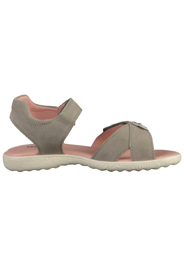 Richter Sandalen Veloursleder Grau/Silber - surf4shoes