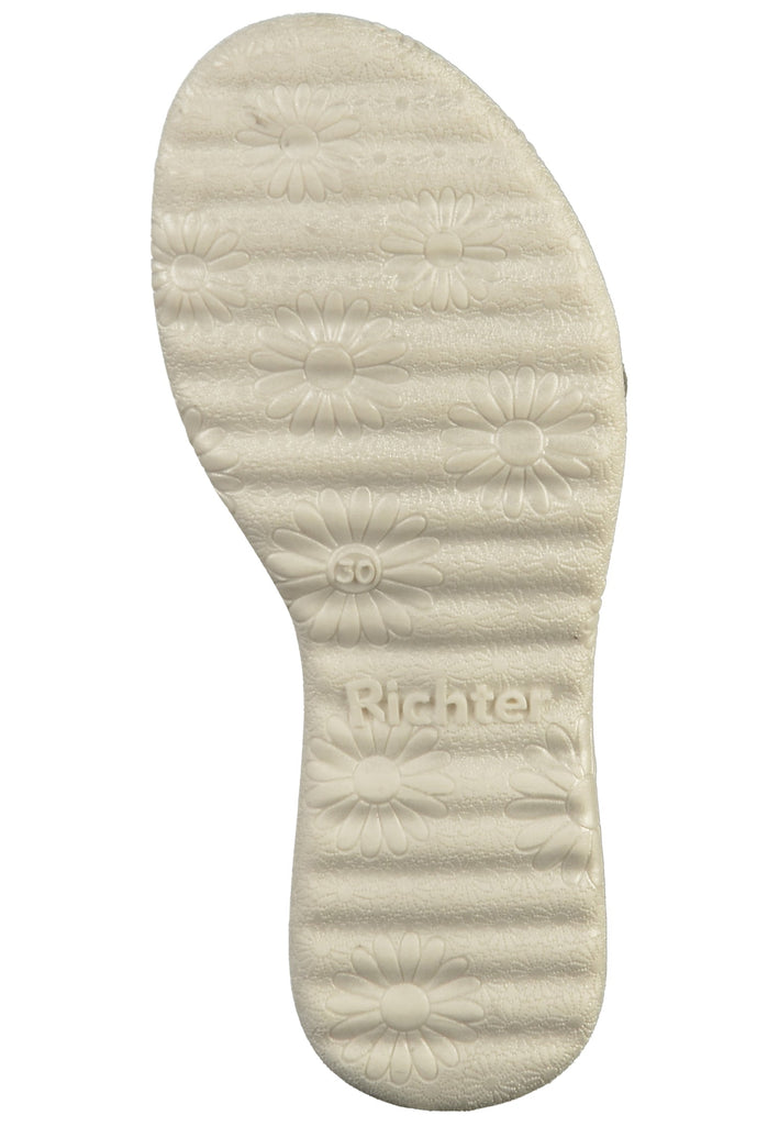 Richter Sandalen Veloursleder Grau/Silber - surf4shoes