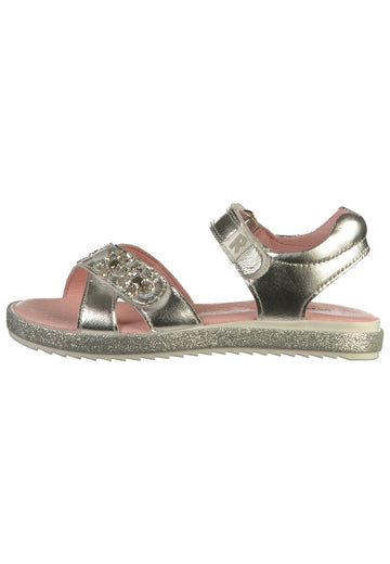 Richter Sandalen Leder/Textil Silber - surf4shoes