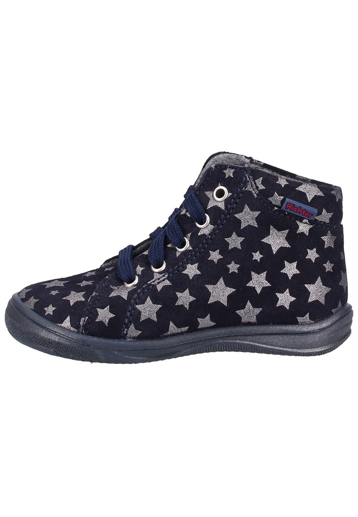 Richter Halbschuhe Veloursleder Blau - surf4shoes