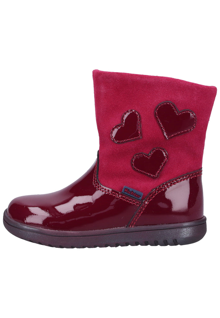 Richter Stiefelette Veloursleder burgundy - surf4shoes