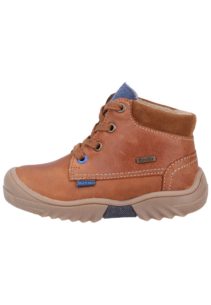 Richter Halbschuhe Glattleder Braun Warmfutter - surf4shoes